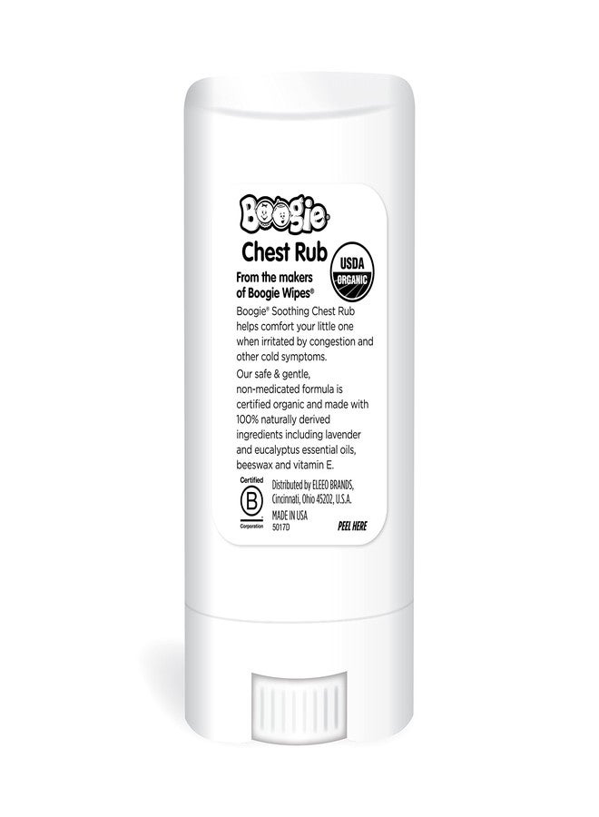Boogie Chest Rub Stick for Soothing Relief, Petroleum-Free, USDA Organic, Naturally Derived, Soothing Eucalyptus and Lavender, 0.49 oz (Pack of 1) - Image 2